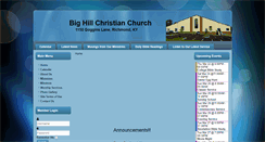 Desktop Screenshot of bighillchristianchurch.org